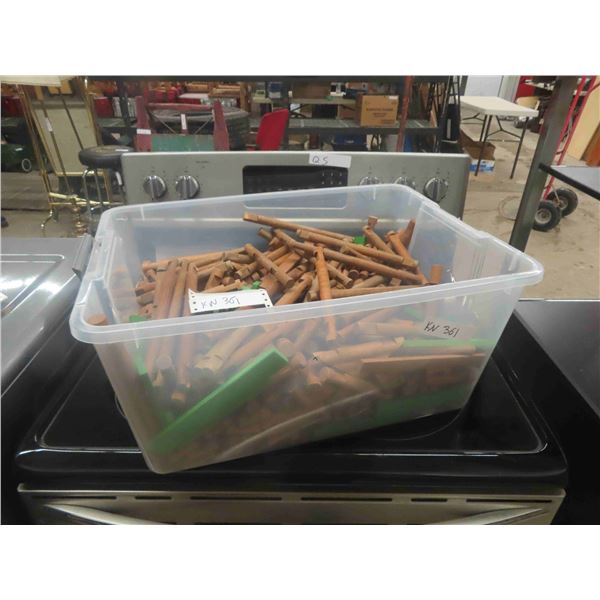 Lincoln Logs - Vintage , Storage Tub Full