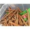 Image 3 : Lincoln Logs - Vintage , Storage Tub Full