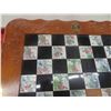Image 6 : Oriental Design Fancy Folding Chess with Most Pieces - Extended 19" x 19"