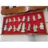 Image 7 : Oriental Design Fancy Folding Chess with Most Pieces - Extended 19" x 19"