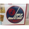 Image 5 : Framed Jets Display Including; Pendant, Dale Hawerchuk, Thomas Steen Cards - 