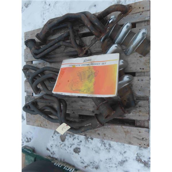 Pallet Lot of Misc. Headers & Engine Gasket