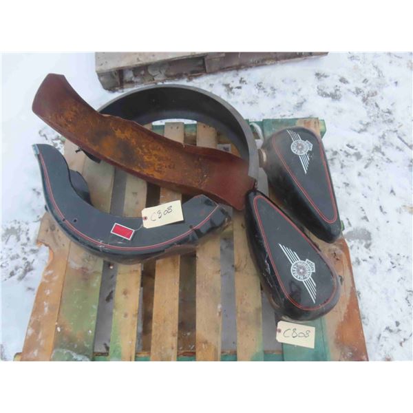 Labelled Harley Davidson Fuel Tanks, Fenders, etc.… 