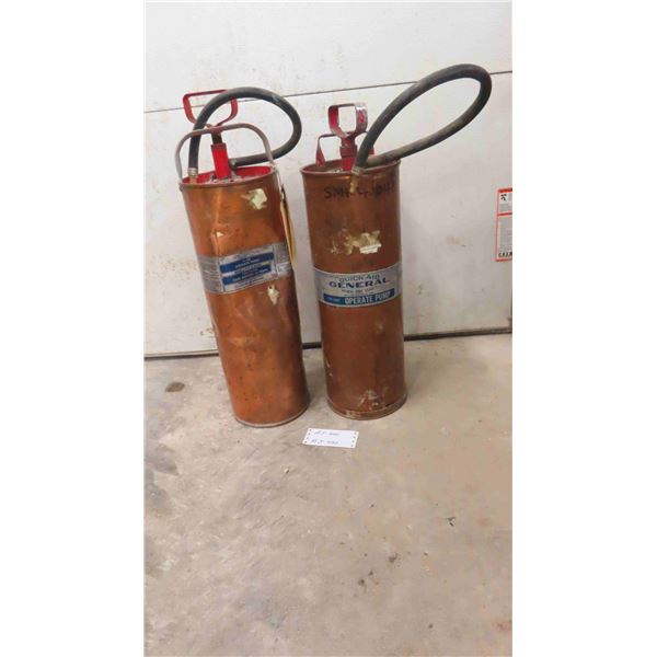 2 Copper Pump Tank Extinguisher 2.5 Gal
