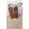 Image 1 : 2 Copper Pump Tank Extinguisher 2.5 Gal