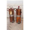 Image 3 : 2 Copper Pump Tank Extinguisher 2.5 Gal