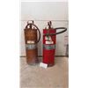 Image 1 : 2 Pump Tank 2.5 Gal Extinguisher ; 1 Copper, 1 Standard