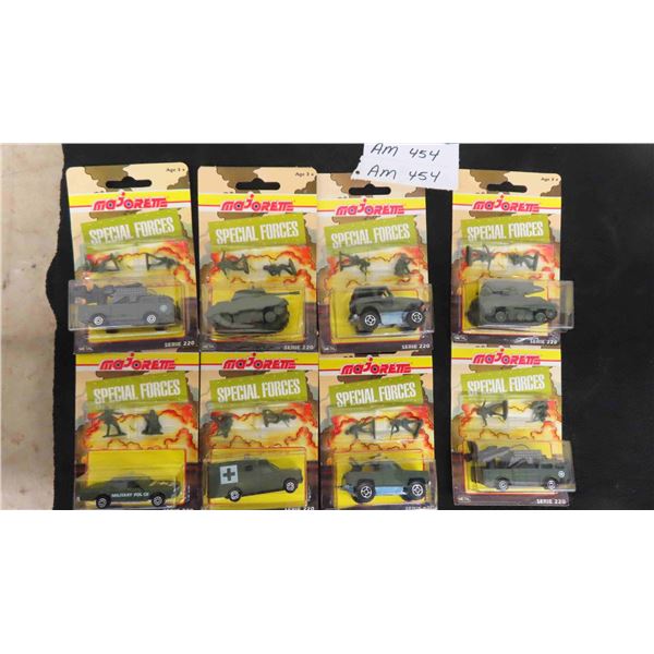 New in Package 8 Majorette Die Cast Special Forces - mid 90's