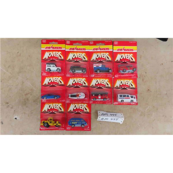 New in Package 10 Majorette Movers Die Cast Vehicles