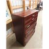 Image 2 : Modern 5 Drawer Dresser - Wood 18" x 38" x 46"