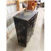 Image 2 : 2 Door Cabinet with Oriental Mother of Pearl Style Décor 14" x 27" x 41"