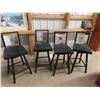 Image 1 : 4 Modern Swivel Bar Stools