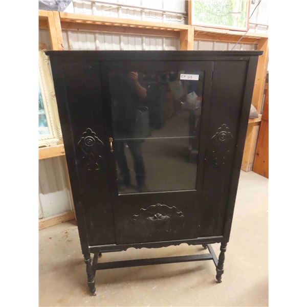 China Cabinet - Antique , has been painted 15" x 38" x 60"