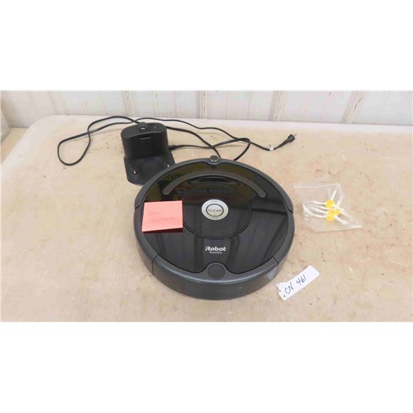 Roomba Robot Vacuum + Extra Brushes New Battery - works