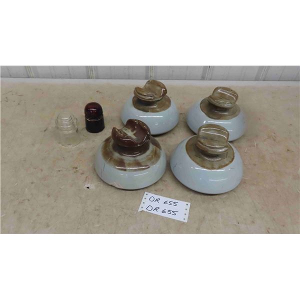 4 Insulators ; 2 Large + 2 Small