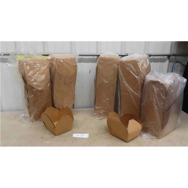 Take Out Cardboard Containers ; #8 + #3