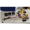 Image 1 : 3 DeWalt 1/2" Cordless Drill, Cordless Drywall Driver + 2 Chargers, 3 Batteries 18V, 
