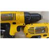 Image 3 : 3 DeWalt 1/2" Cordless Drill, Cordless Drywall Driver + 2 Chargers, 3 Batteries 18V, 