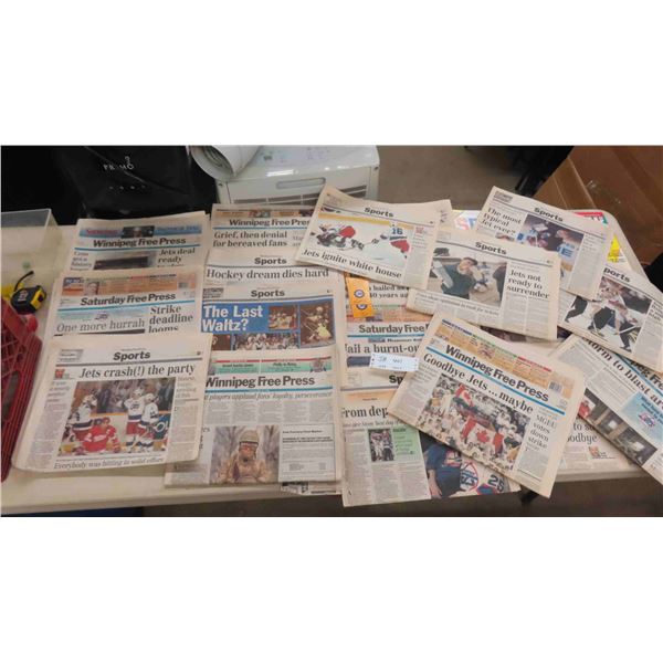 WPG Jets Newspaper Articles 1995/96 + Various Posters