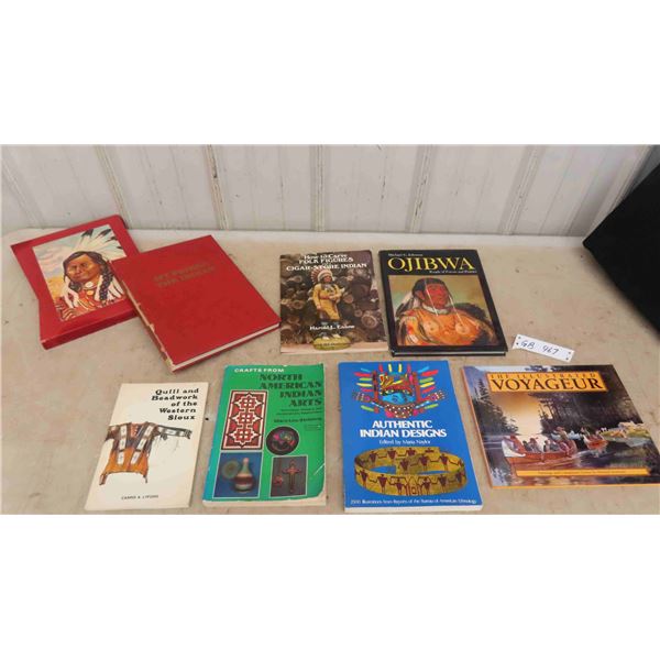 7 Indigenous Art Books ; Crafts from North American Indian Arts, Authentic Indian 