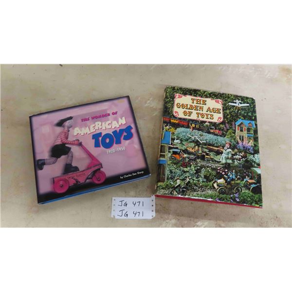 2 Coffee Table Books ; The Golden Age of Toys 1850-1914 Published 1967 with Beautiful 