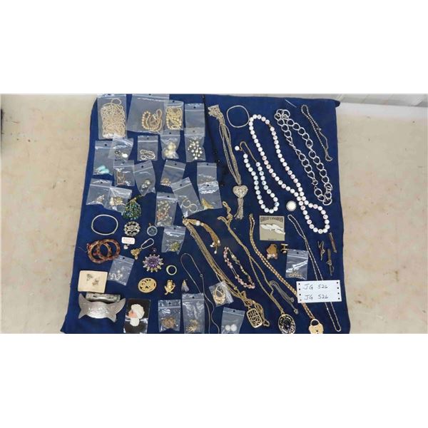 Variety of Fashion Jewelry ; Necklaces, Earrings, Pins, Brooches