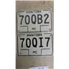 Image 2 : (4) 1983 Manitoba Motorcycle Plates