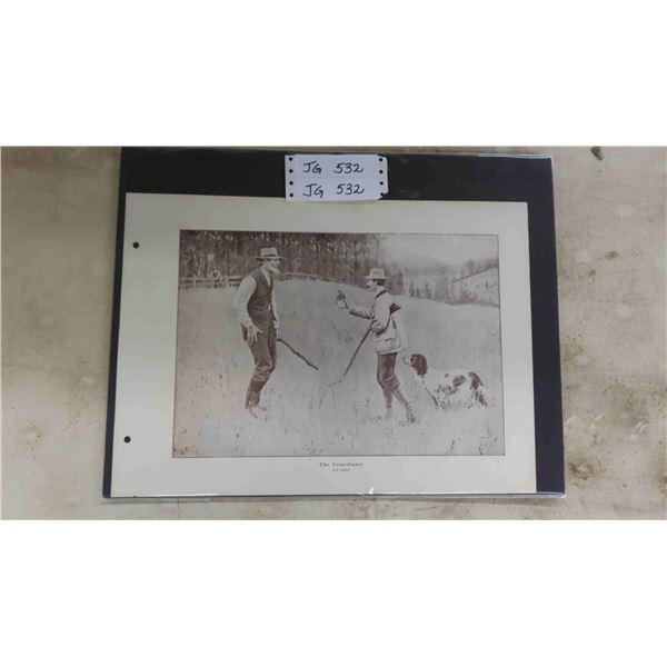 Print ' The Conciliator' by A.B. Frost from American Art by American Artists 1914