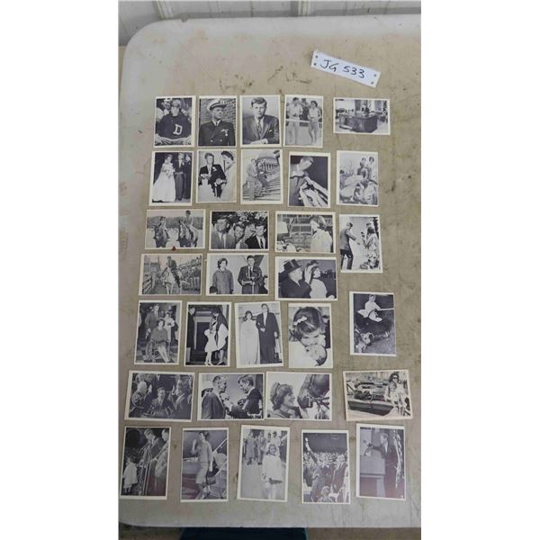 31 President J.F. Kennedy Trading Cards by Rosan 1963