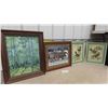 Image 1 : (4) Framed Pictures - Largest 21" x 25"