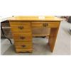 Image 1 : 4 Drawer Wooden Desk 18" x 30" x 34" 