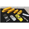 Image 1 : 8 Die Cast Vehicles ; School Buses, Mustang, Impala, Dinky Toy - Speed of the Wind