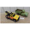 Image 1 : Tonka Tow Truck 6" x 6" x 14", Tonka Dump Truck 6" x 6" x 13"