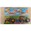 Image 3 : 8 New Hot Wheels in Packages Monster Trucks with Bonus Car