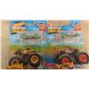 Image 5 : 8 New Hot Wheels in Packages Monster Trucks with Bonus Car