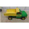 Image 4 : 4 Tonka Trucks ; 2 Dump Trucks 6" x 6" x 14" , Jeep 6" x 6" x 13", Ambulance 4" x 5" x 9.5"