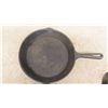 Image 3 : 3 Cast Iron Frying Pans ; 10" , (2) 6"