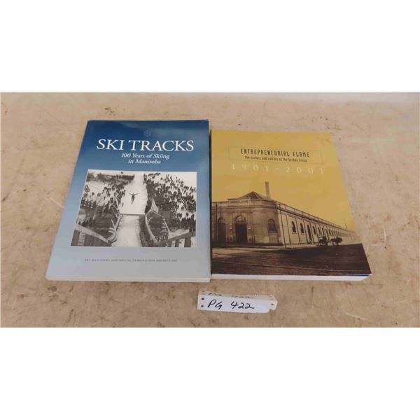 2 History Books ; Ski Tracks 100 years of Skiing in Manitoba, Gerdau Group Worldwide - 