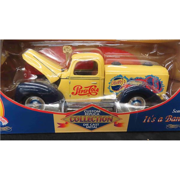 1940 Ford 1/2 Ton Replica Die Cast Pepsi Cola Delivery Bank 1:18 Scale