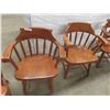 Image 3 : 4 Solid Wood Chairs