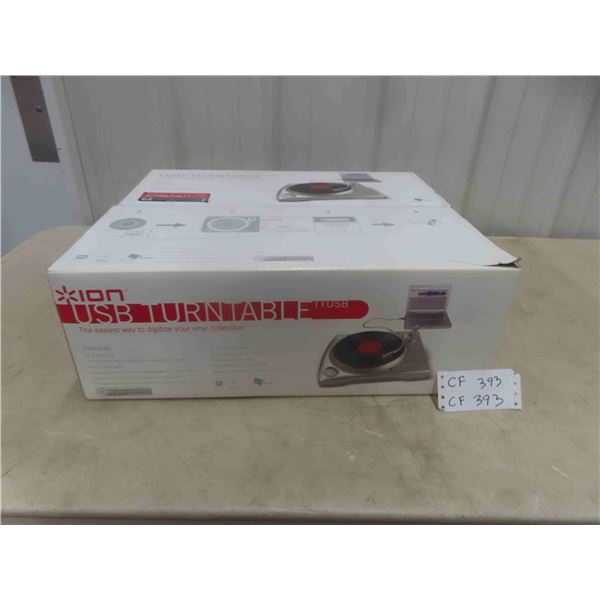 New Ion USB Turntable Model TTUSB Digitalized Your Vinyl Collection