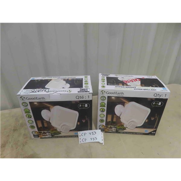 2 New good Earth Lighting, hyper Bright Leo Flood Light