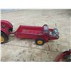 Image 2 : Dinky Tractor Massey Harris  + 3 Implement - Vintage