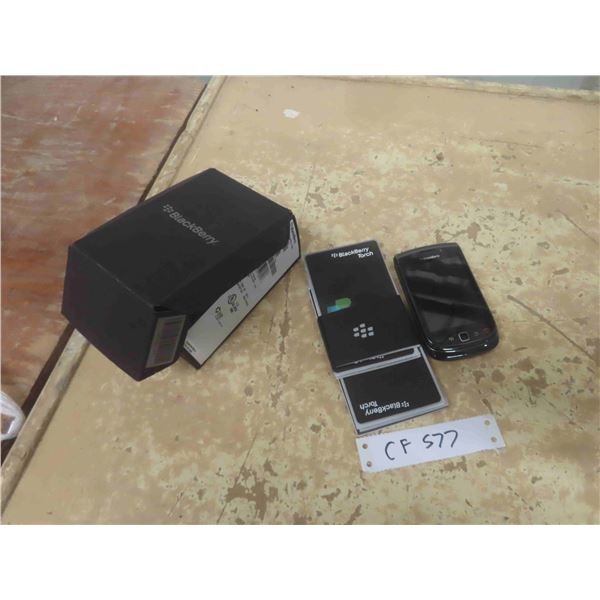 Blackberry Phone with Box + Pamphlet - No Power Source
