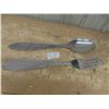Image 1 : Wall Décor 29" Long Metal Spoon + Fork