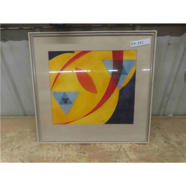Framed Abstract - Signed 21.5" x 22.5"