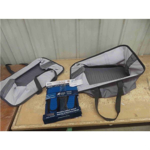 2 Carry On  Bags & New Insoles