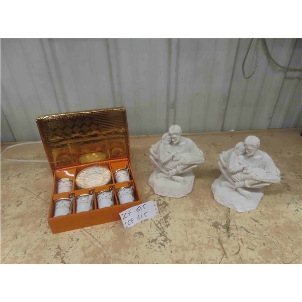 2 Statues- Timothy P. Schmalz Collection & Koya Tea Set