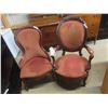 Image 1 : 2 Parlour Chairs - Lady + Gentleman