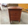 Image 1 : Modern 2 Drawer Night Stand 13" x 16" x 32"
